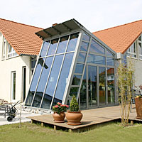 Architektonisch schönes Beispiel von Glashaus Regahl, Lemgo